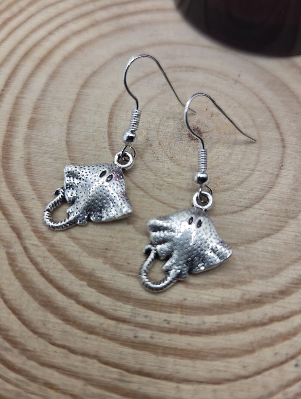 Stingray Charm Earrings